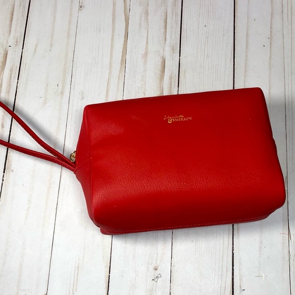 Charlotte & Emerson Toiletry/Cosmetic Bag - Red & Leopard - Picture 2 of 7